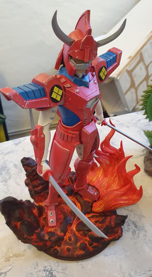 guerrier rouge créé par ALEX3D